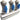 GEMONTEERDE VERDELER 4/4"- 7 AANSL. 16/2 -BLAUW