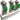 GEMONTEERDE VERDELER 4/4"- 2 AANSL. 16/2 -GROEN