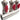 GEMONTEERDE VERDELER 4/4"-3 AANSL. 16/2 - ROOD