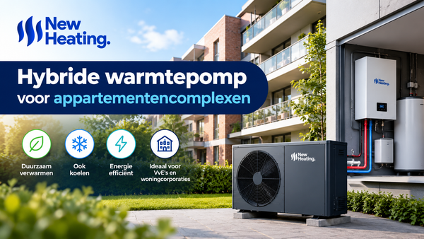 Hybride warmtepomp voor appartementencomplexen