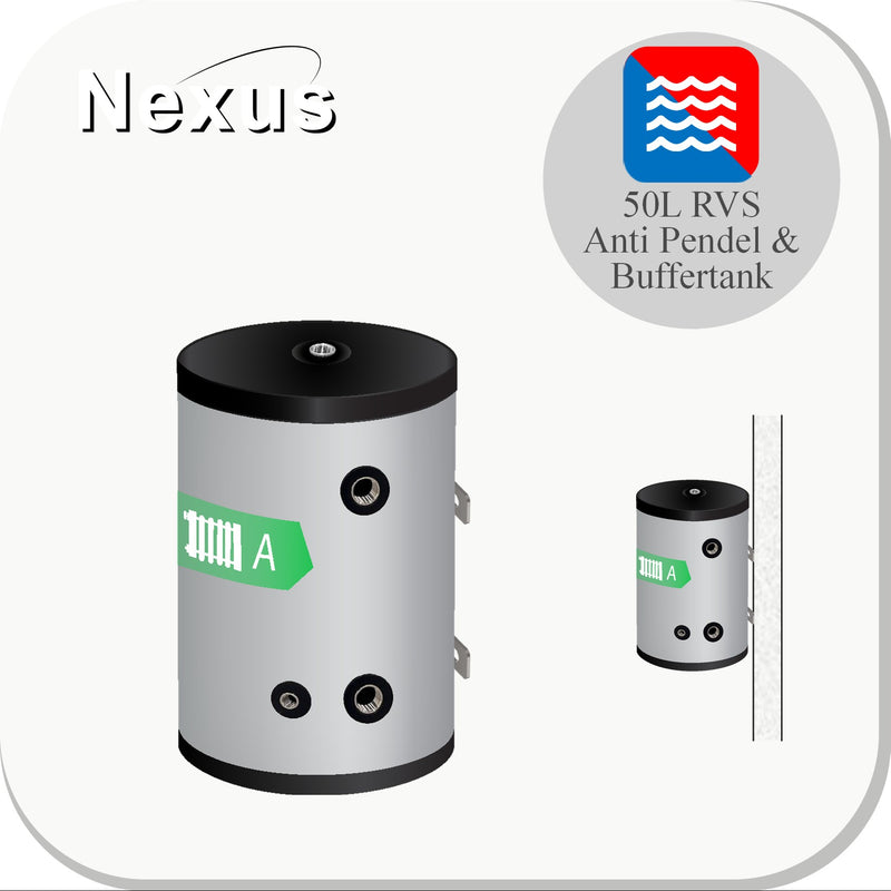 Nexus B Series RVS Buffertank BT-50/WM-C4