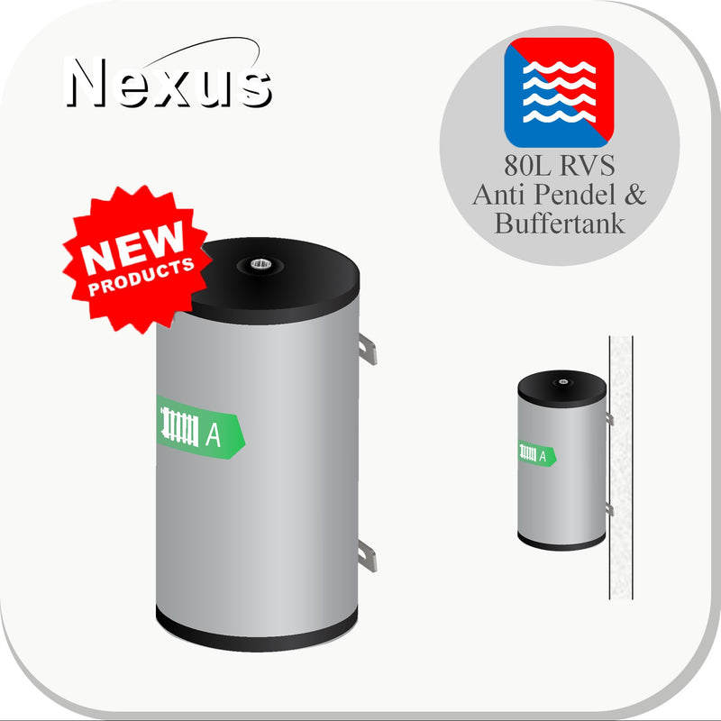 Nexus B Series RVS Buffertank BT-80/WM SMALL-C2