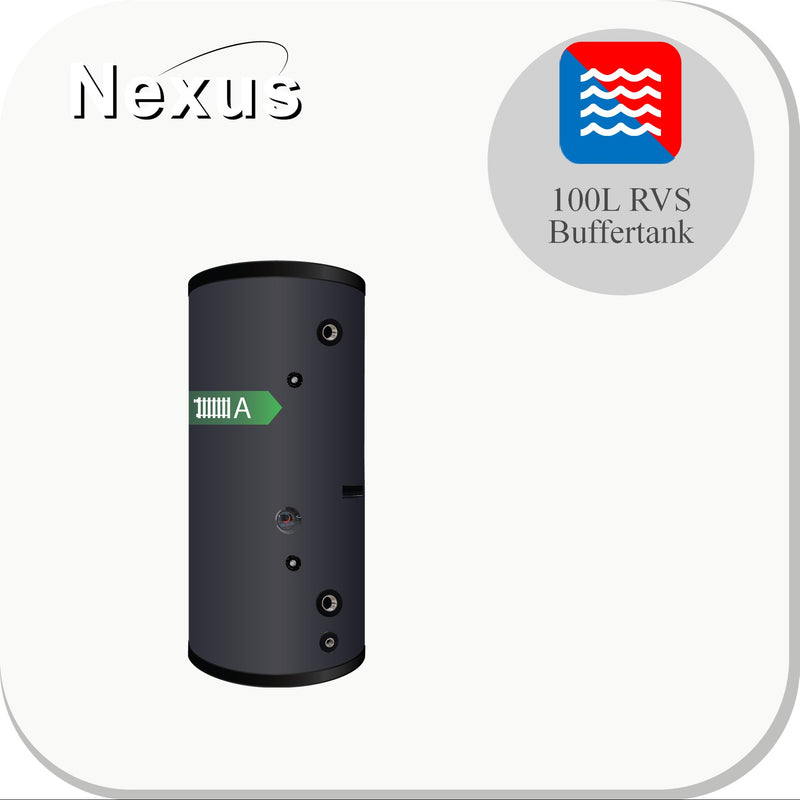 Nexus B Series RVS Buffertank BT-100L/ Black