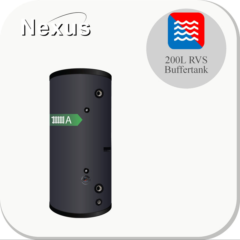 Nexus B Series RVS Buffertank BT-200L/ Black