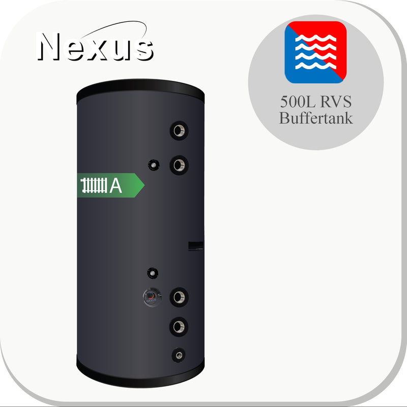 Nexus B Series RVS Buffertank BT-500L/ Black