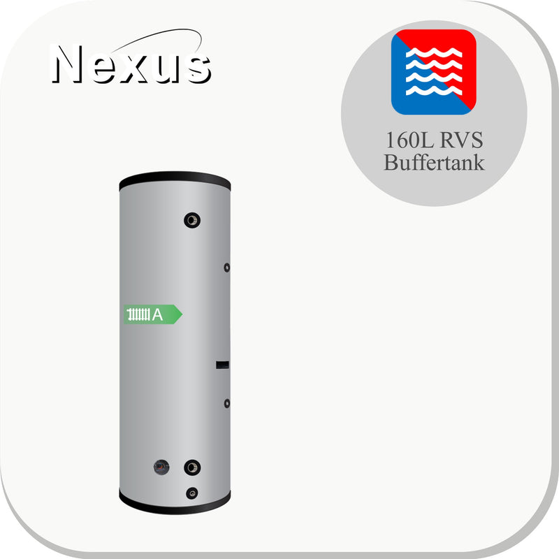 Nexus RVS Buffertank BT-160L Lichtgrijs