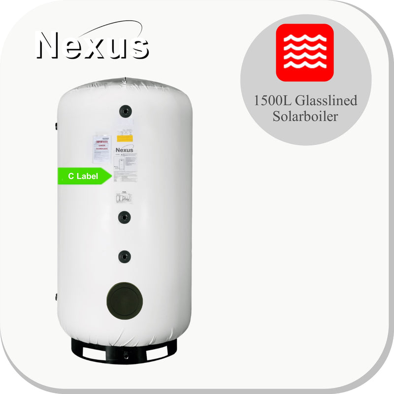 Nexus Glasslined Solar Boiler 1 Wisselaar BSV1500-FL/1C