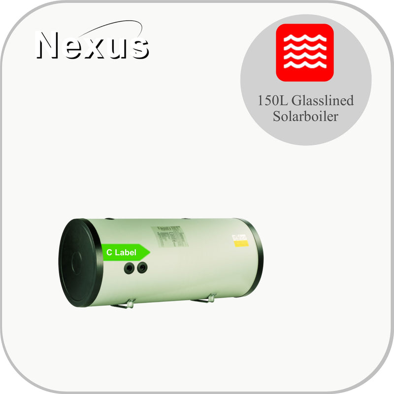 Nexus Glasslined Horizontal Solar Boiler BSH1-150L