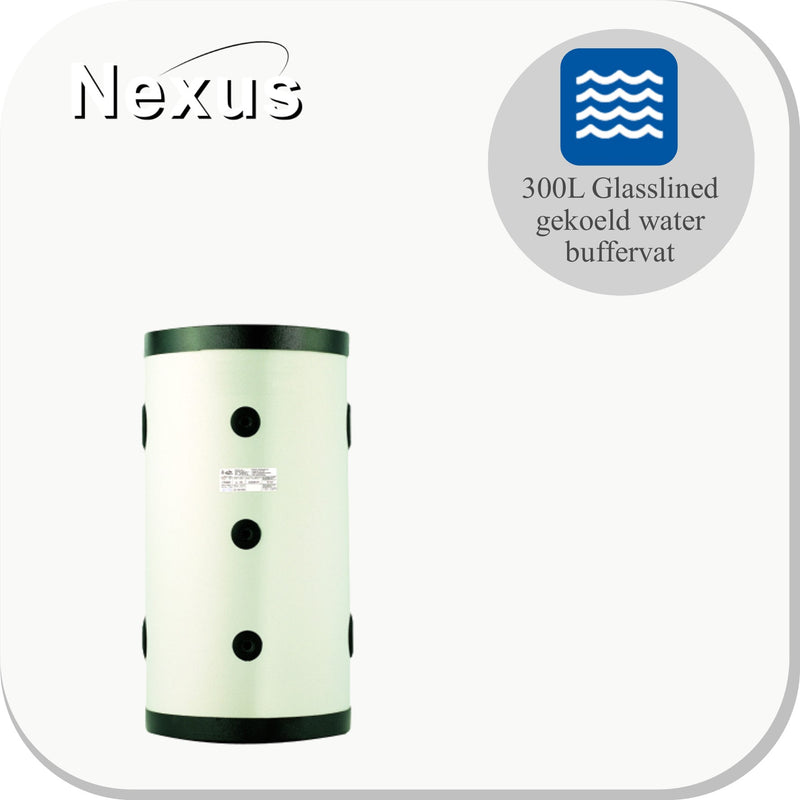 Nexus AR-300L Glasslined Koelwater Buffervaten