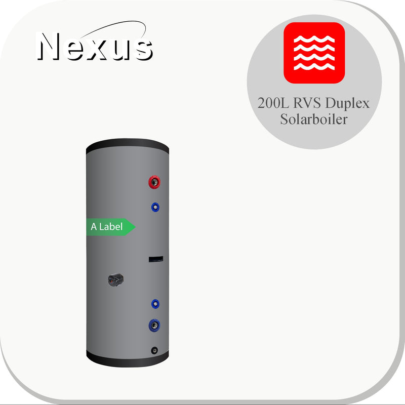 Nexus RVS Solar boiler PAWT-200L/LE1