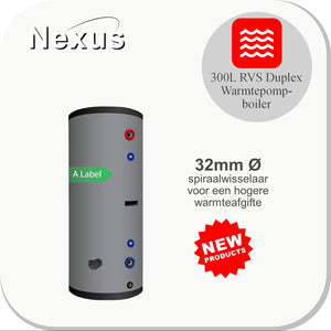 Nexus RVS Hygiëne boiler PAWT-300 XL-LE1-32mm