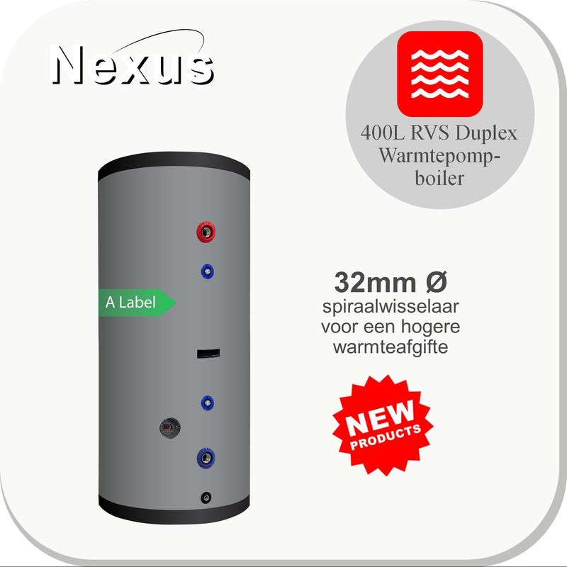 Nexus RVS Hygiëne boiler 400L XL-LE1-32mm