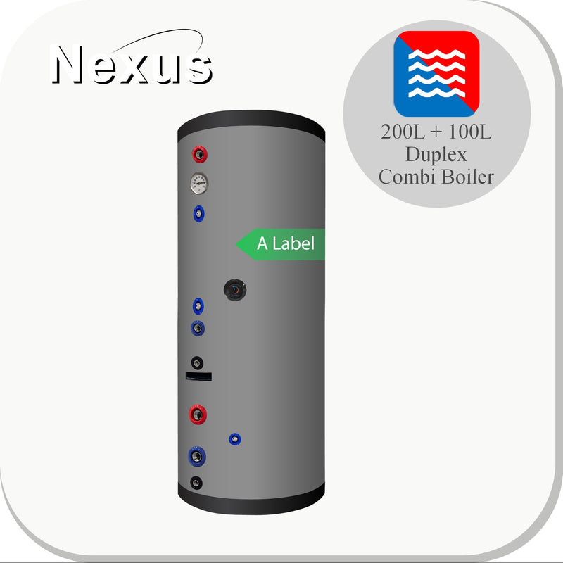 Nexus RVS Hygiëne boiler PDWT 200L+100L buffer