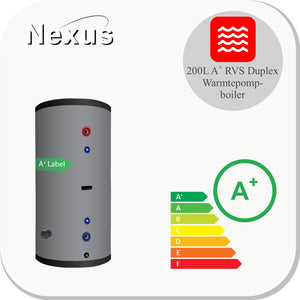 Nexus RVS Hygiëne boiler NEXTGEN A+ Isolatie -200 XL-LE1