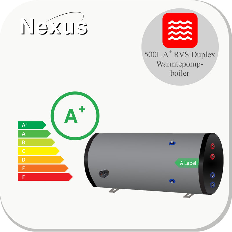 Nexus RVS Hygiëne boiler NEXTGEN A+ Isolatie -500H XL-LE1