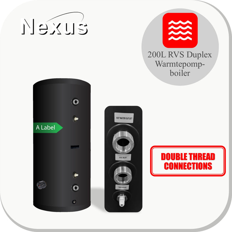 Nexus RVS Hygiëne boiler 200XL-LE1/ S-C4 Black