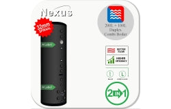 Nexus RVS Boiler InLine 200XL + 100L Buffertank 32 mm Zwart voor Warmtepompen