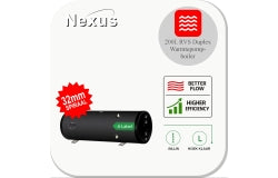 Nexus RVS Boiler InLine 200H-XL-LE1 Zwart 32 mm voor Warmtepompen