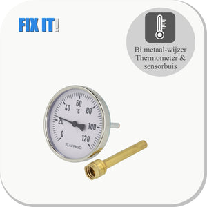 Nexus Bi metaal wijzerthermometer 0-120°C