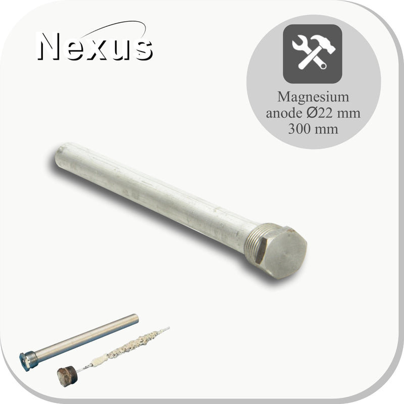 Nexus Magnesium anode Ø22 /300mm Boilers
