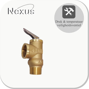 Nexus T&P veiligheidsventiel 99°C, 6 Bar