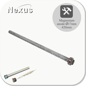 Nexus Magnesium anode Ø17mm / 420mm WPB