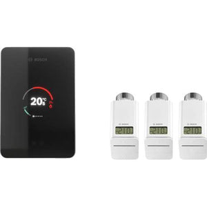 Bosch EasyControl thermostaat set zwart met 3 regelelementen