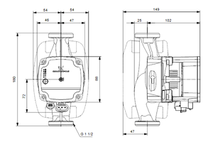 Circulatiepomp ALPHA1 L 25-60 180 1X230V 50HZ 6H