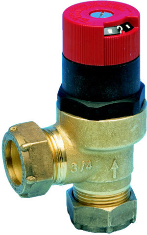 Drukverschil-overstortregelaar, knelkoppeling, 3/4 inch
