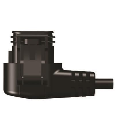 Alpha plug 90° bocht met kabel 4m /kit