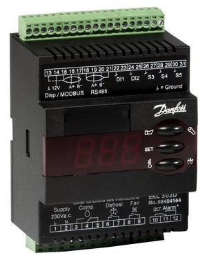 Thermostaat EKC-302D 230Va.c. IP-20 excl. voelers (DIN-rail)