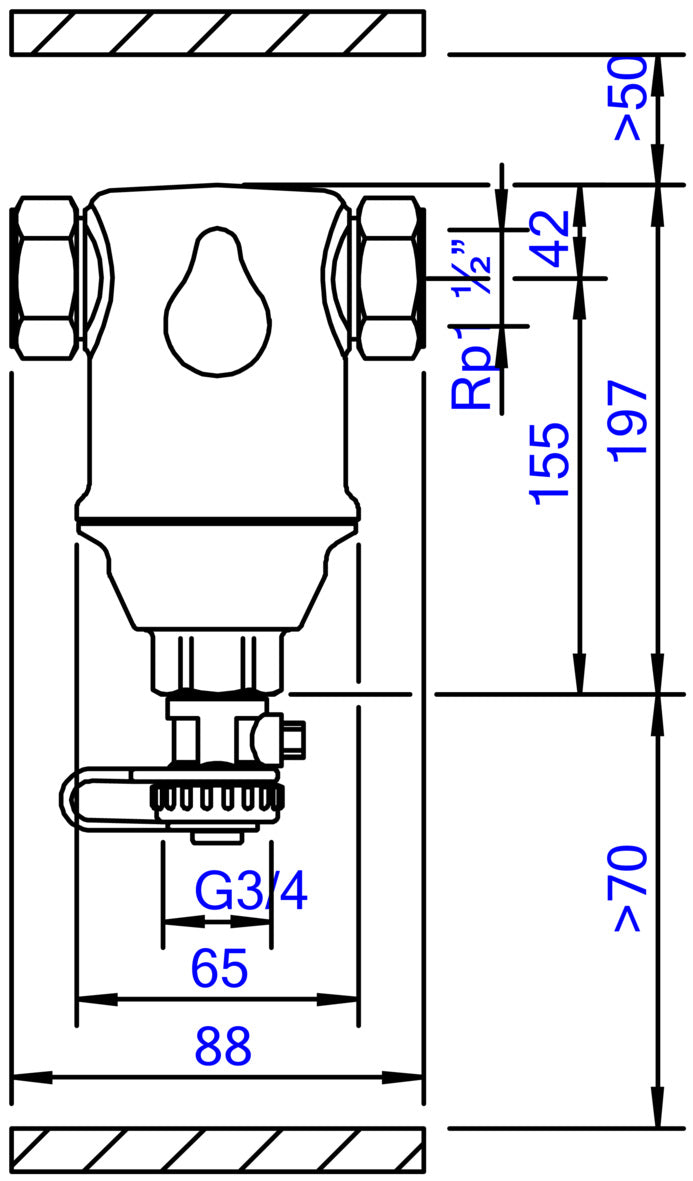SpiroTrap -1½" -Hor