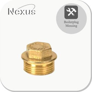 Nexus Messing draadfitting plug 1¼"