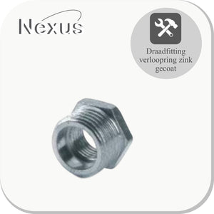 Nexus Gegalvaniseerde verloopring 3/4"x1/2"