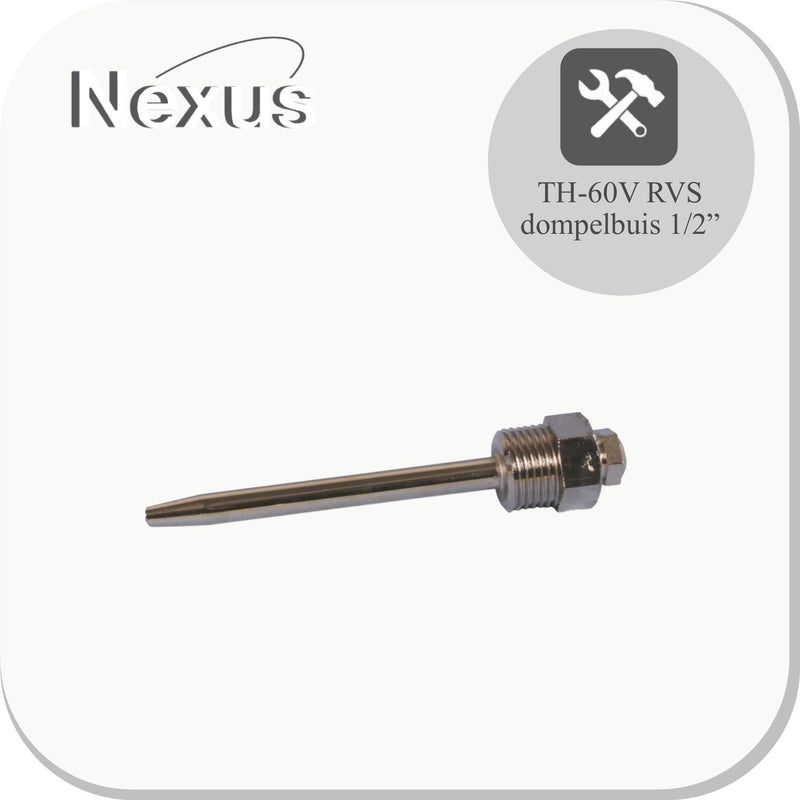 Nexus Sensorbuis TH-60V 1/2" RVS 28000100