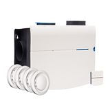 Renovatiepakket woonhuisventilator met vochtsensor+timerfunctie MVS-15RHB RA-stekker incl. draadloze bediening 15RF + 4x MKL ventiel Orcon