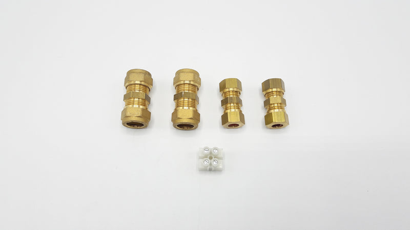 Set fittingen D12-D8 met connector