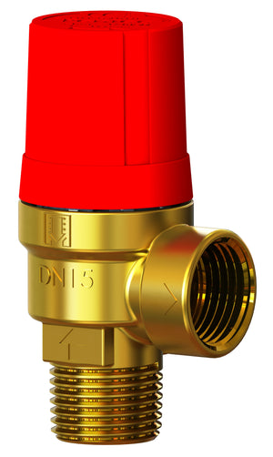 DUCO Veiligheidsventiel 1/2" UE  3,0 bar  (120kW)