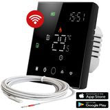 Thermostaat WIFI met temperatuur sensor zwart DRL