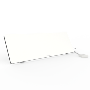 Werkplekverwarming onder bureau, 600x200mm, 90W, Wit, Timer, 230V