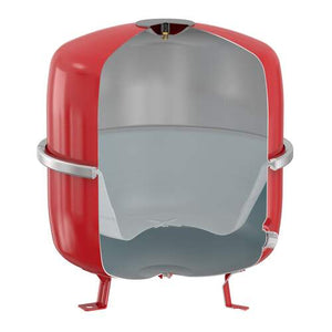 Flamco Flexcon Premium expansievat 50 liter, voordruk 1 bar, werkdruk max. 6 bar, rood