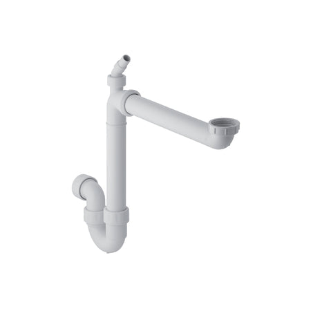 Geberit buissifon 1 spoelbak, slangaansluiting: d=40mm, G=1 1/2", wit