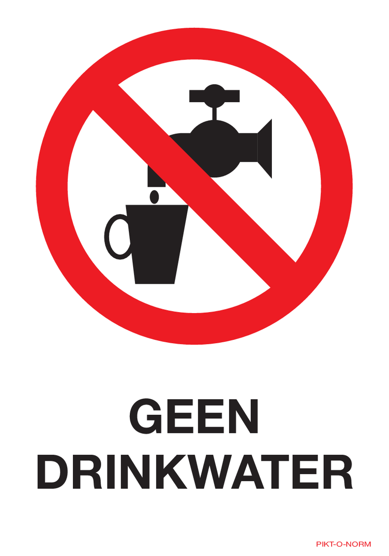 BORD 140x200 GEEN DRINKWATER WIT/ROOD/ZWART