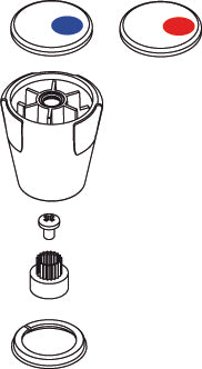 SPAREPART PLUS KNOP NIMBUS II MESSING CHROOM