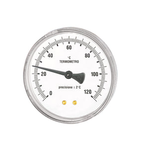 Thermometer TB DN80 Axiaal L100mm 0-120°C M 1/2" met Dompelbuis