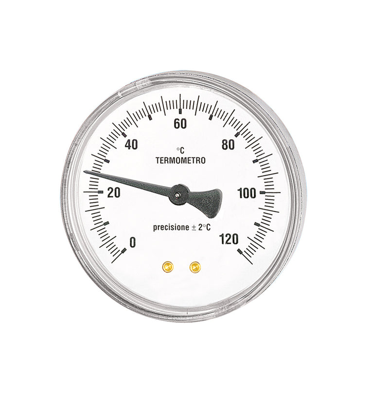 Thermometer TB DN80 Axiaal L100mm 0-120°C M 1/2" met Dompelbuis