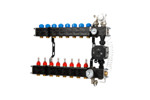 VTE composiet vloerverwarming verdeler  pomp Grundfos UPM3 8-groeps