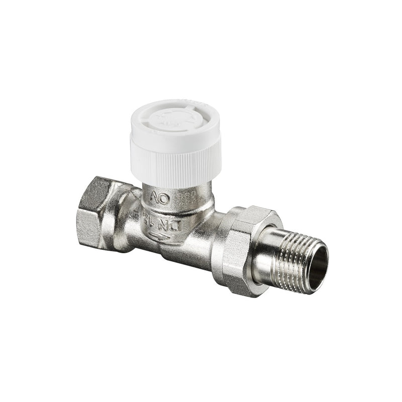 Afsluiter voor thermostaten "Reeks AV9", PN 10, DN 15, R 1/2, rechte a