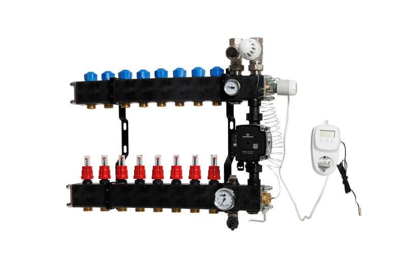 VTE Hybride comp vloerverw.verd. Grundfos UPM3 10-groeps