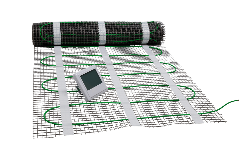 Elektrische vloerverwarmingsset 3mm mat 160W/m2 2m2